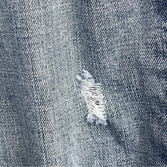 Size 18 Short Old Navy Distressed Bootcut Denim Jeans Blue Western Low Waist - Picture 4 of 16